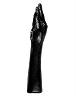 Чёрная рука для фистинга - 37 см. - фото 146279