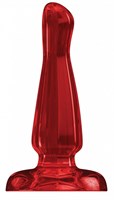Красный анальный стимулятор Bottom Line 6  Model 3 Acrylic Red - 15,5 см. - фото 146397