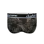 Черные трусы-брифы с замысловатым принтом 400023