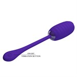 Фиолетовое перезаряжаемое виброяйцо Kirk - фото 1437160
