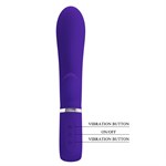 Фиолетовый вибростимулятор-кролик Thomas - 20,5 см. - фото 1437190