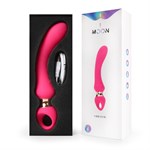 Розовый изогнутый вибромассажер Moon Vibrator - 21,1 см. 400461 - фото 38182