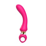 Розовый изогнутый вибромассажер Moon Vibrator - 21,1 см. 400461 - фото 38174