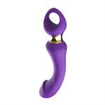 Фиолетовый изогнутый вибромассажер Moon Vibrator - 21,1 см. 400462 - фото 38190