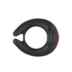 Черное эрекционное виброкольцо Cock Ring с пультом ДУ - фото 1436253