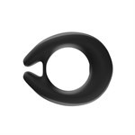 Черное эрекционное виброкольцо Cock Ring с пультом ДУ - фото 1436254