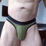 Мужские трусы-брифы в рубчик 402004