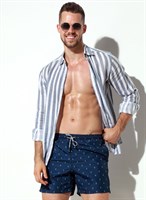 Мужские пляжные шорты с принтом в виде якорей 404525