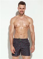 Мужские пляжные шорты с принтом в виде цветных перчиков чили 404529