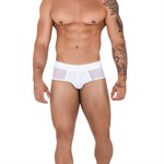 Белые мужские трусы-брифы Caspian Piping Brief 410910 - фото 656221