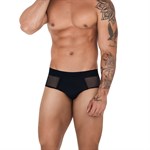 Черные мужские трусы-брифы Caspian Piping Brief 410912 - фото 656224