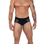 Черные мужские трусы-джоки Caspian Jockstrap 410920 - фото 151726