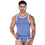 Синяя мужская майка Tethis Tank-Top 410936 - фото 670688