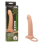 Телесная насадка для двойного проникновения Rechargeable Ribbed Dual Penetrator с вибрацией 412449 - фото 52254