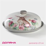 Блинница Доляна «Зайка», d=23 см, цвет белый 413644 - фото 705042