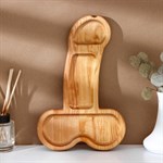 Деревянное блюдо для подачи в форме члена (32,5 х 20 х 1,7 см) 413853