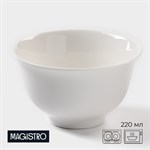 Салатник фарфоровый Magistro «Бланш», 220 мл, d=10 см, цвет белый 414223 - фото 706823