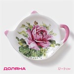 Подставка под чайный пакетик Доляна «Роза», 12×9 см 417212 - фото 761708