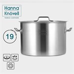 Кастрюля из нержавеющей стали Hanna Knovell с крышкой, 19 л,d=32 см, h=22 см, толщина стенки 0,8 мм 419246 - фото 673240