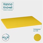 Желтая профессиональная разделочная доска Hanna Knovell (40х30 см) 419509 - фото 722031