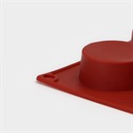 Форма для выпечки Доляна «Фигуры.Круг», силикон, 29×17×2 см, 15 ячеек (d=4,2 см), цвет МИКС 421104