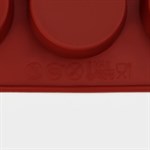 Форма для выпечки Доляна «Фигуры.Круг», силикон, 29×17×2 см, 15 ячеек (d=4,2 см), цвет МИКС 421104