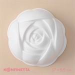 Форма для муссовых десертов и выпечки KONFINETTA «Роза», 17×5,5 см, цвет белый 421257 - фото 770907