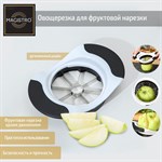 Овощерезка для фруктовой нарезки Magistro Vegan pro, 18,5×12×4 см, цвет чёрно-белый 422046 - фото 732489