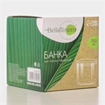Cтеклянная банка для сыпучих продуктов с бамбуковой крышкой «Эко. Квадратная» (10х10,5 см) 423896