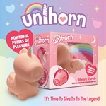 Персиковый клиторальный стимулятор Unihorn Heart Throb с режимом пульсации - фото 1439265