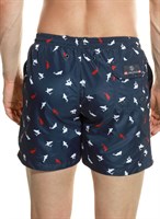 Мужские пляжные шорты с принтом в виде цветных акул 426549