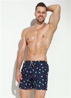 Мужские пляжные шорты с принтом в виде цветных акул 426549