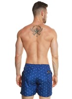 Мужские пляжные шорты +size с принтом в виде парусников 426598