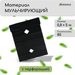 Черный мульчирующий материал с перфорацией (5х0,8 м) 426841 - фото 699812