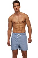 Темно-синие пляжные шорты в полоску 446732