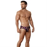 Черные принтованные трусы-джоки Natura Jockstrap 447378 - фото 68140