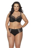 Бюстгальтер с мягкими чашками и серебристым декором 448220