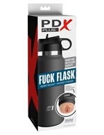 Серый мастурбатор в виде бутылки F*ck Flask 449594 - фото 65029