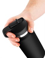 Черный мастурбатор в виде бутылки Fap Flask 449595 - фото 65036