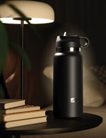 Черный мастурбатор в виде бутылки Fap Flask 449595 - фото 65038