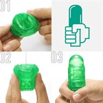 Зеленый мастурбатор-стимулятор Tenga Uni Emerald 449709 - фото 64406