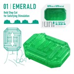 Зеленый мастурбатор-стимулятор Tenga Uni Emerald 449709 - фото 64407