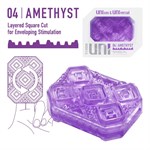 Фиолетовый мастурбатор-стимулятор Tenga Uni Amethyst 449712 - фото 64165