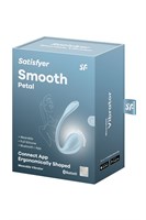 Голубое виброяйцо Smooth Petal 450207 - фото 61433