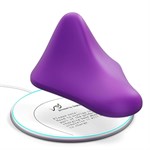 Фиолетовый треугольный вибромассажер Triangle Muscle Massager 450718 - фото 853537