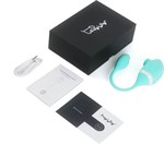 Мятный вакуумный вибростимулятор Tadpole Vibrating Dual Stimulation с виброхвостиком 450769