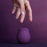 Фиолетовый вакуумный стимулятор Rose 450770