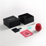 Красный вакуумный стимулятор Rose 450771