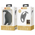 Серое эрекционное кольцо с вибрацией Master Ring 451239