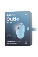 Голубой вакуум-волновой стимулятор клитора с вибрацией Cutie Ghost 454886 - фото 61516